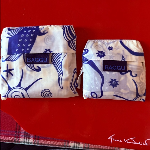 BAGGU  Sea Creatures Patterned Pouches - Picture 2 of 2